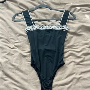Princess Polly Black Lace Trim Bodysuit